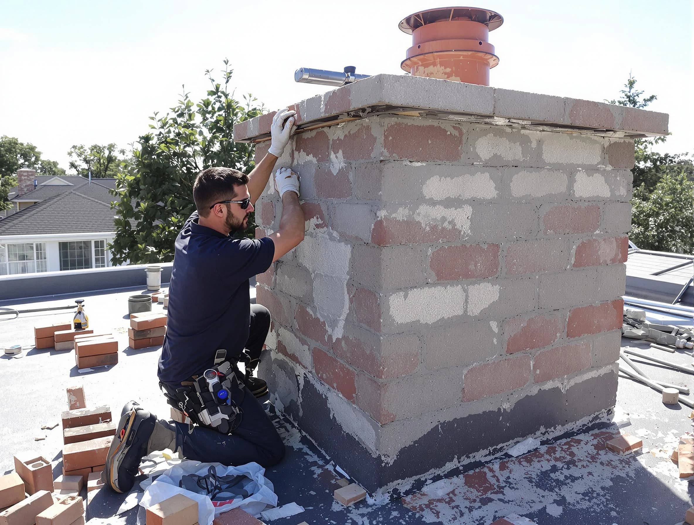 Advanced chimney repair process by El Reno Chimney Sweep in El Reno, OK