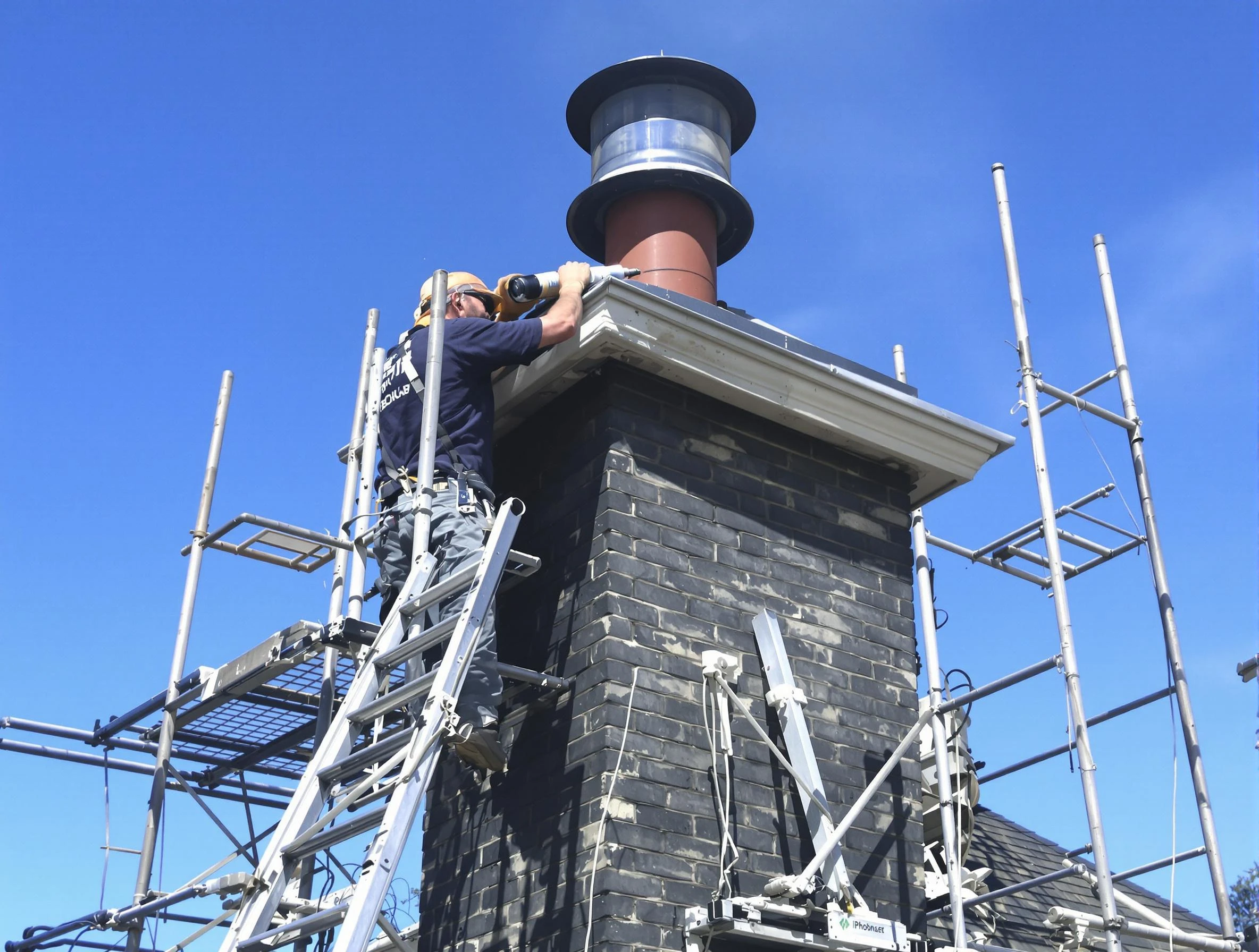 Sturdy chimney crown finished by El Reno Chimney Sweep in El Reno, OK