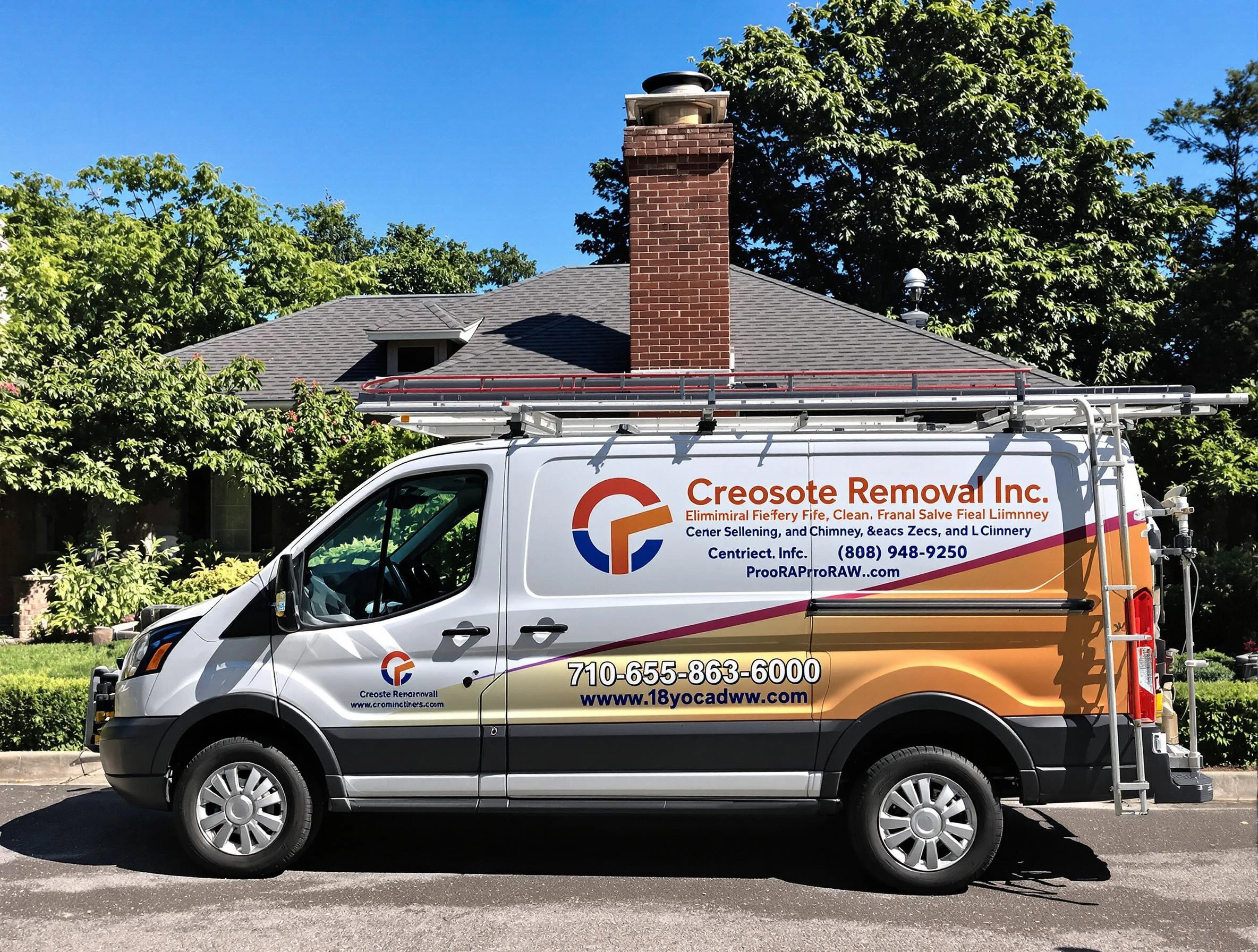 El Reno Chimney Sweep technician removing creosote safely in El Reno, OK